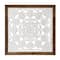 American Art D&#xE9;cor&#x2122; 24&#x22; Distressed Wood Framed Square Floral White Wall Medallion